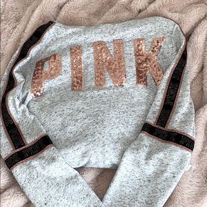 Pink Victoria’s Secret zip up sweater